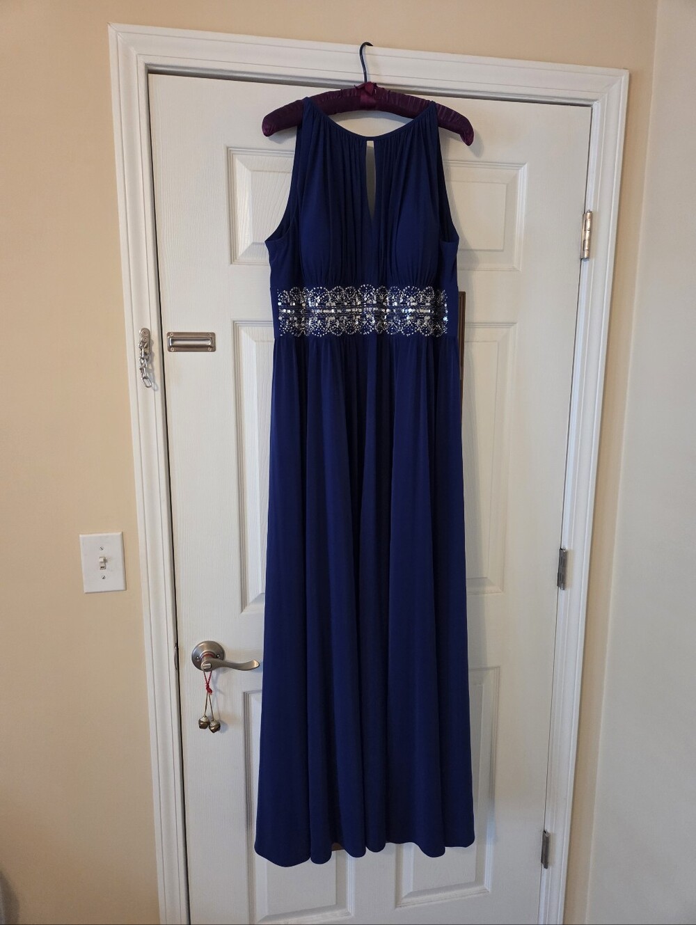 Beautiful Blue Long Cocktail Dress